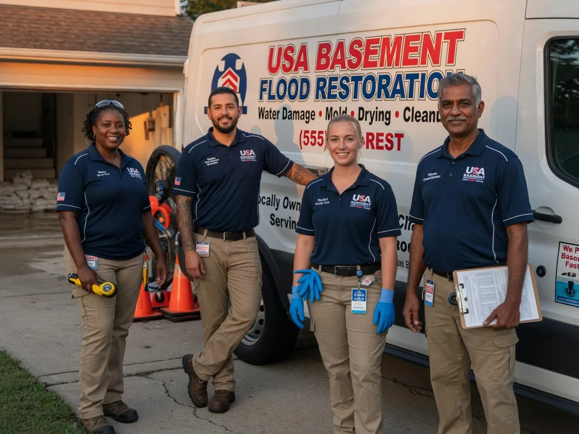 Basement Flood Cleanup company in Leslie, MO